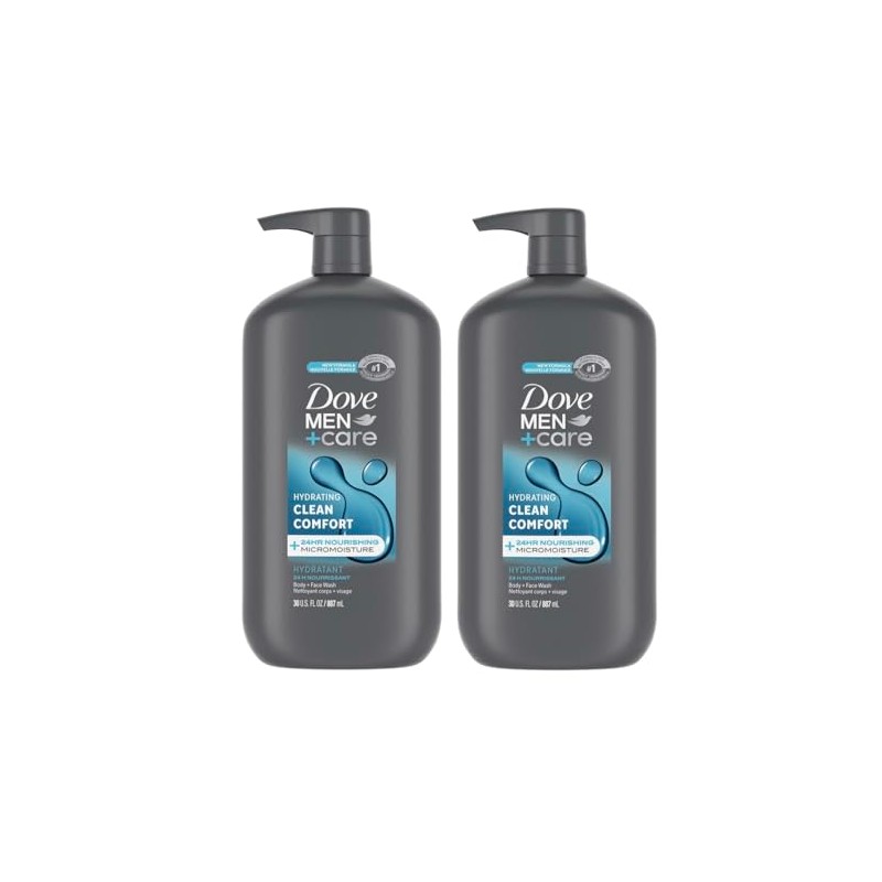 Dove- Gel de baño y ducha Men+Care Hydrating Clean Comfort
