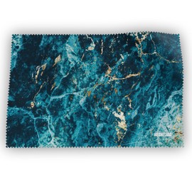 HECHTTAG Microfibre Cloth XXL, Glasses Cleaning Cloth in Optician Quality, Ideal for Cleaning Glasses, Display, Camera, Tablet, Smartwatch, Sunglasses, Lenses, Reusable (Marble)