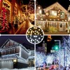 AmyHomie Color Changing Christmas Lights, 108Ft 300LED White Warm White