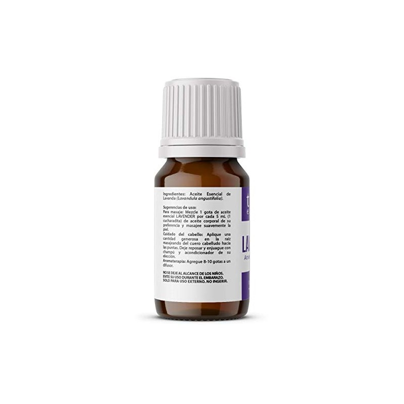 Lavender Oil, Aceite Esencial de Lavanda 15ml True Essentials. Colección