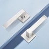 Probrico Passage Door Handles Satin Nickel Handles Lever On Square