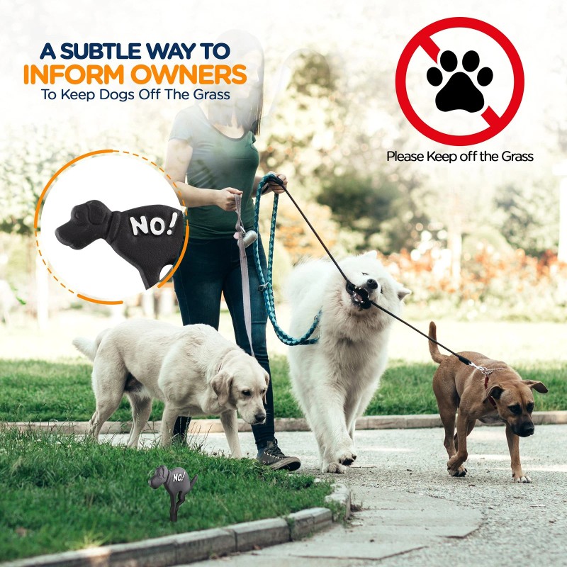 RamPro Ram-pro No Pooping Dog Sign - Cast Iron, Black,