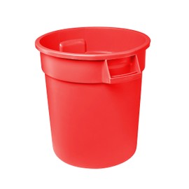 Zedfire 10 Gallon Red Round Commercial Trash Can/Ingredient Bin, Round Food Storage Container for Kitchen/Food Prep/Storing