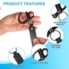 COIHAF SCBA Mask Quick Release Clips with Carabiner, Quick Release,