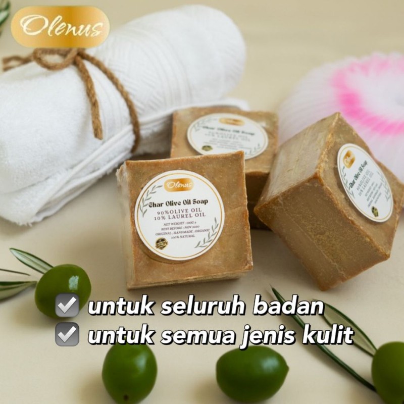 Olenus Ghar Sabun Minyak Zaitun 90% Minyak Zaitun | 10%