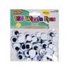 Creative Arts Wiggle Eyes - 100 pieces; round, assorted