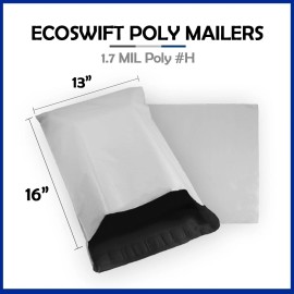 EcoSwift 1 13x15 EcoSwift Poly Mailers Plastic Envelopes Shipping Mailing Bags 1.7MIL