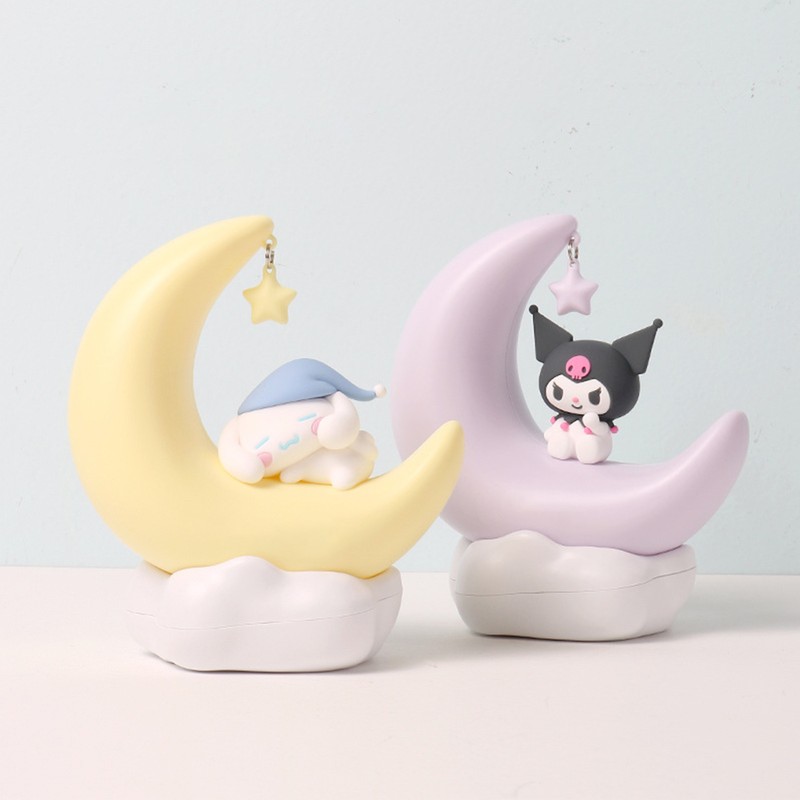 Cute Moonlight Night Lamp Sweet Dreams Crescent Moon LED Warm