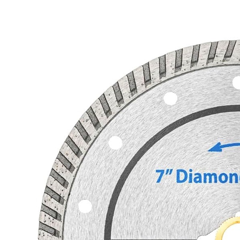 7" Turbo Diamond Saw Blade for Concrete, Brick, Block and