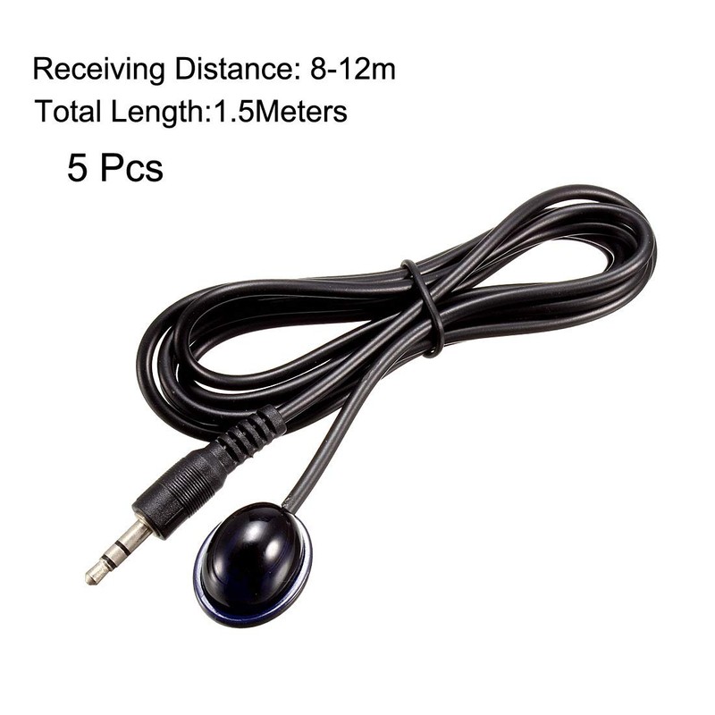 sourcing map IR Infrared Receiver Extender Cable 3.5mm Jack 4.9FT