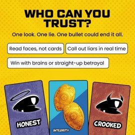 Pull the Pin Games Good Cop Bad Cop - Board Games & Card Games for Epic Fun - Hidden Identity Party Card Game - Fast-Paced Social Deduction - Easy to Learn - 4-8 Players - Award-Winning Family Game