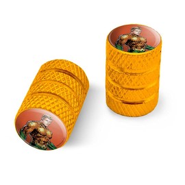 Aquaman Character Motorcycle Bicycle Bike Tire Rim Wheel Aluminum Valve Stem Caps