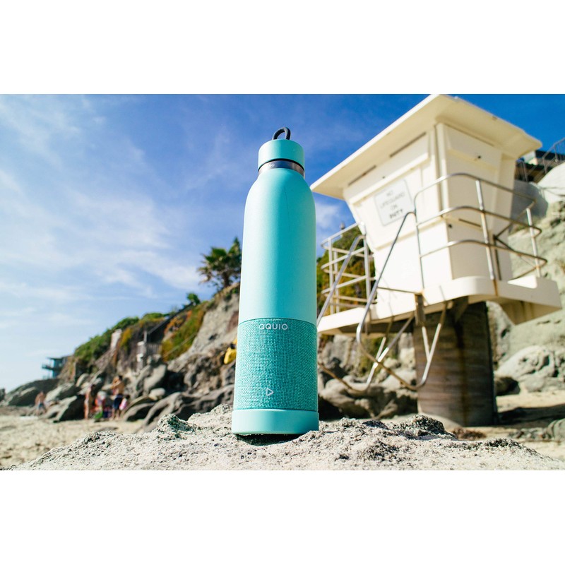 iHome iBTB2QQ Water Bottle with Bluetooth Speaker, Seafoam, One Size