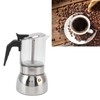 Glass Moka Pot Stainless Steel Heat Resistant Portable Classic Italian