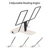MSDADA Metal Book Stand for Desk, Adjustable Reading Rest Book
