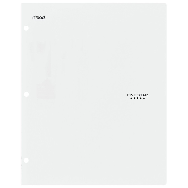 Five Star 2 Pocket Folder, Stay-Put Folder, Plastic, Folders with