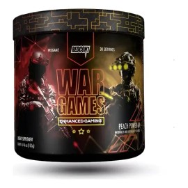 Redcon1 War Games Sin Cafeína Suplemento Nootrópico Enfoque Sabor Peach Power                                                                         