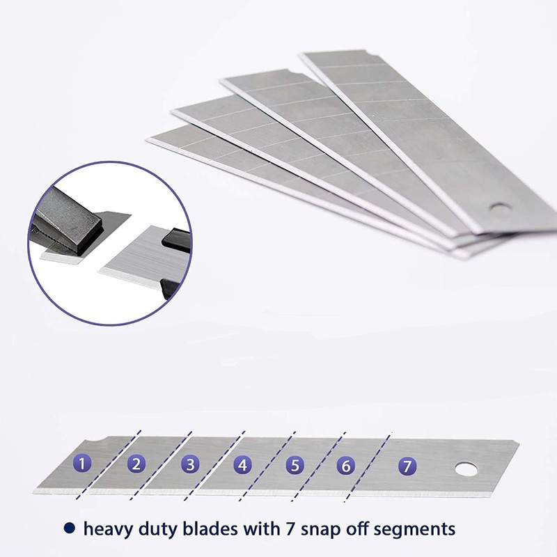 Scimaker 25MM Heavy Duty Utility Knife, Box Cutter with 10pcs