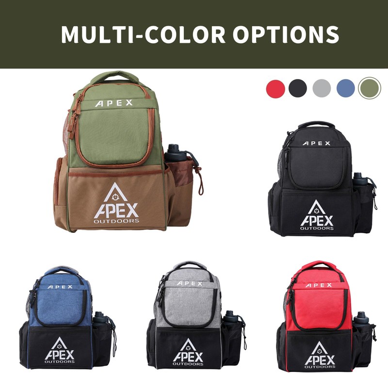 Apex Outdoors Disc Golf Bag, Large Disc Golf Backpack Holds
