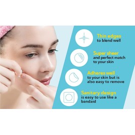 DERMA ANGEL Acne Patches for Face Ultra Invisible Pimple Patches for Face Hydrocolloid Patches Zit Patches Acne Stickers Exposed Skin Care Acne Treatment - Day and Night Use 240 pieces 3 Sizes