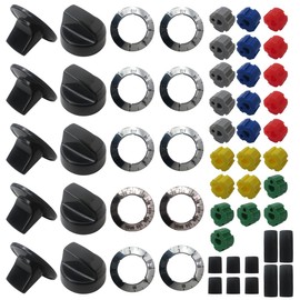 Superior K-N002 Electrical Knob Kit Control knob w/Adapter for Gas and Electric Stoves, Ovens and Ranges, Also Suitable for 61201 AP5641247 KN002 Campers, Camping Appliances