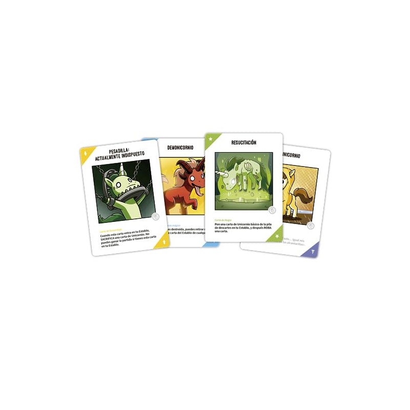 TeeTurtle Unstable Unicorns: Nightmares - Card Game in Spanish