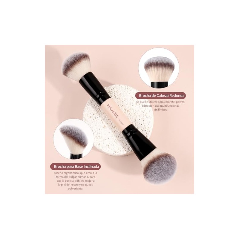 MAANGE Set de Brochas para Maquillaje 4PCS Brochas de Maquillaje