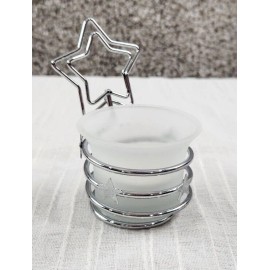 Fashioncraft Votive Candle Photo Holder Star Silver Tea Light Votive Candle Decor Wedding