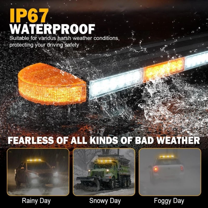 ASPL 31" 90LED Strobe Light Bar Emergency Light Beacon Warning