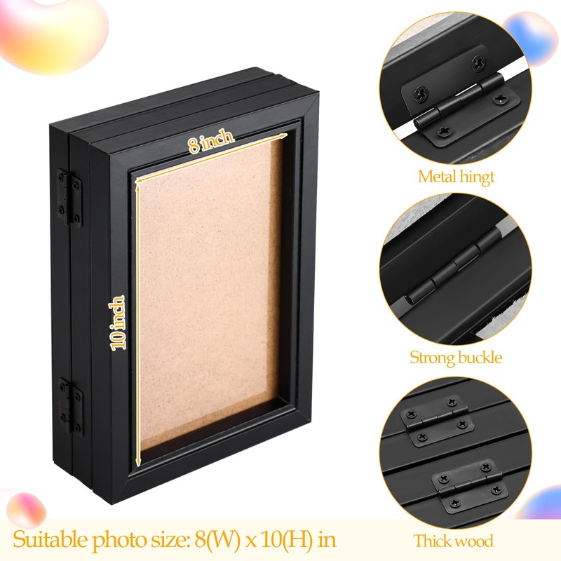 Sintuff 8 x 10 Picture Frames Hinged Fold Photos Frame