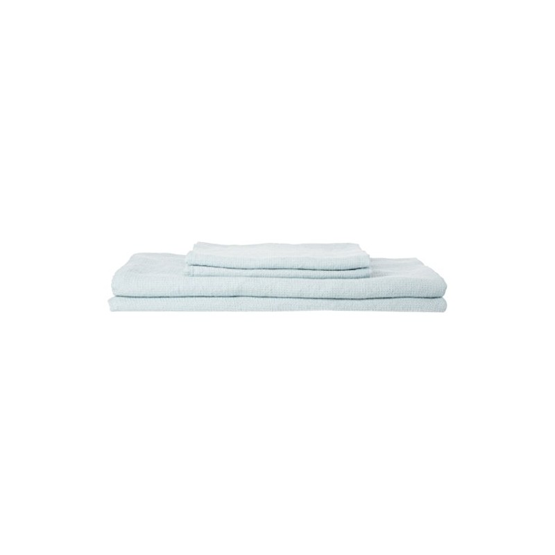 LinenMe 05374 Waffle Washed Linen Bath and Hand Towel Set,