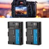 2pcs Camera Battery 2750mAh 7.2V for LP E6 E6N R5