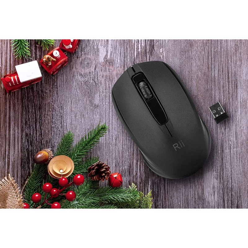 Rii Wireless Noiseless Mouse,2.4G Portable Computer Mice for PC, Laptop,