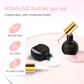 ROSALIND Builder Gel for Gel Nails 2 Colours Milky White Pink Builder Nail