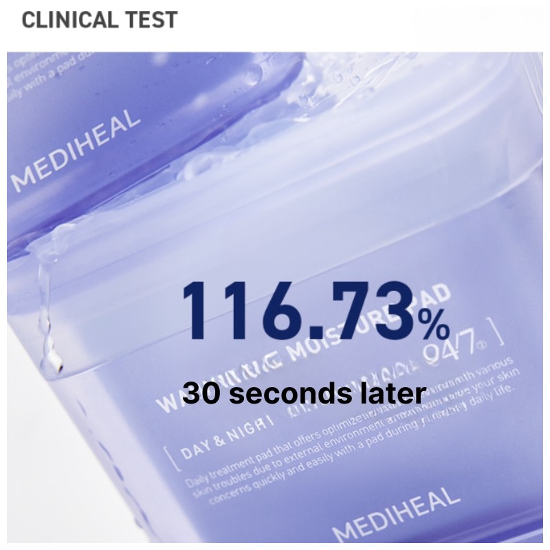 MEDIHEAL Square Toner Pads 200ea, Type:Tea Tree Trouble Pad