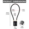 RESET-201 (2 Pack) 4 Digit Combination Padlock with 20 inch