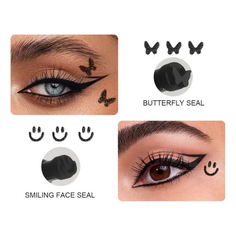Set De Lápices Delineadores De Ojos Impermeables Doble Punta