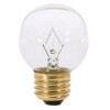 Satco S3838 120V Medium Base 25-Watt G16.5 Light Bulb, Clear