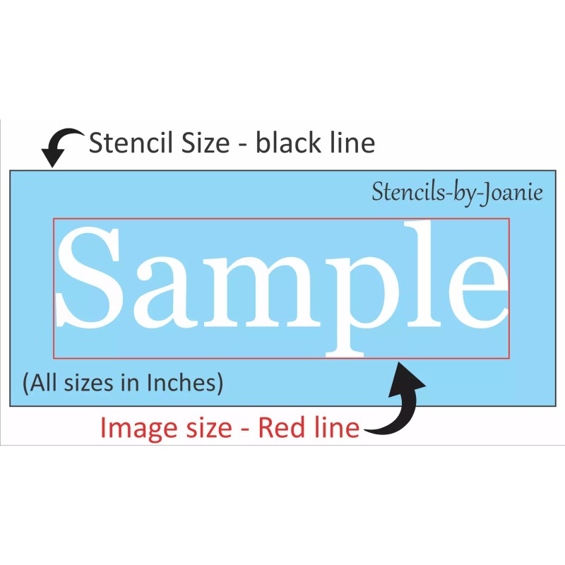 Stencils by Joanie Zoo Stencil 6" Mom Baby Elephant Pachyderm