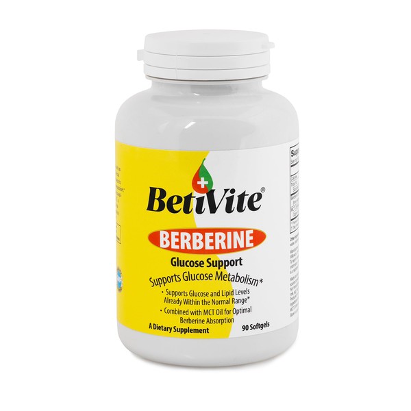 BetiVite Berberine Supplements, Berberine Glucose Support, Combined with MCT Oil