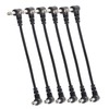 6PCS Guitar Effect Pedal Cables 6.35mm Elbow Right Angle Connector
