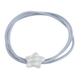 GOMINIMO Fabric Plaid Star Hair Tie (Blue Grey) OR16-9