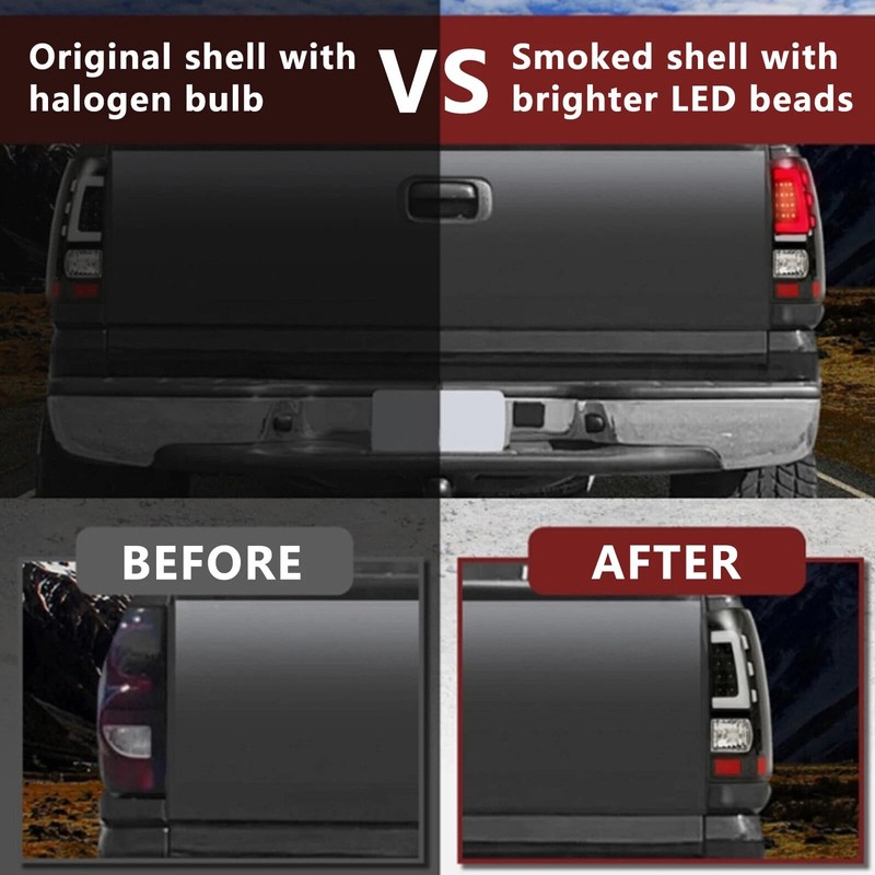 LED Tail Lights Compatible with 2003-2006 Chevy Silverado 1500 2500