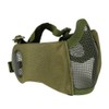 AOUTACC Airsoft Mesh Mask with Ear Protection and Adjustable Baseball