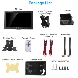 iMounTEK 7'' Backup Camera with Monitor Kit System Car Rear View HD Parking Night Vision