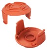 2 Trimmer Spool Cover Cap,Compatible with Worx WA0010 WG163E/169E/154E/157E Weed