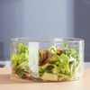 Opexscal 190oz Extra Large Glass Trifle Bowl, Modern Design Clear