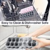 Ice Cube Tray 4 Pack, Easy-Release & Flexible 56 pcs