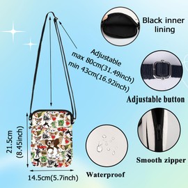 WZMPA Funny Gizmo Crossbody Bag Mogwai Fans Gift Midnight Scary Horror Movie Shoulder Bag Cartoon Character Merch (Monster Returned CB)