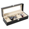 Uten Watch Box, 6 Slots Watch Case, Watch Box Organizer